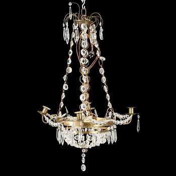 LJUSKRONA, gustaviansk stil, 1900-tal. Höjd 60cm.