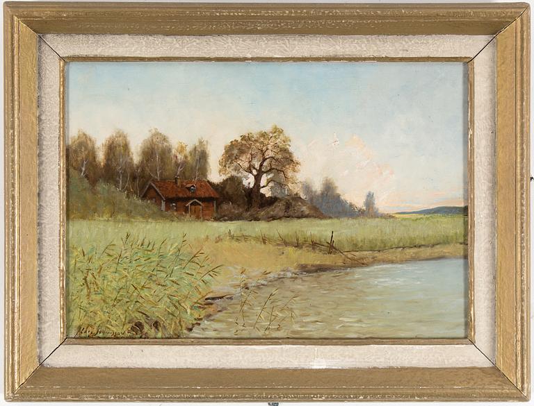 CARL JOHANSSON, oil on canvas, signed.