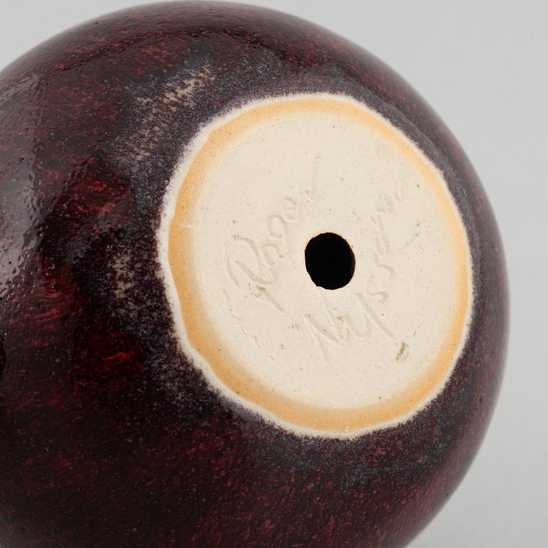 Roger Nilsson, skulpturer, 3 st, egen ateljé, 1900-talets slut.