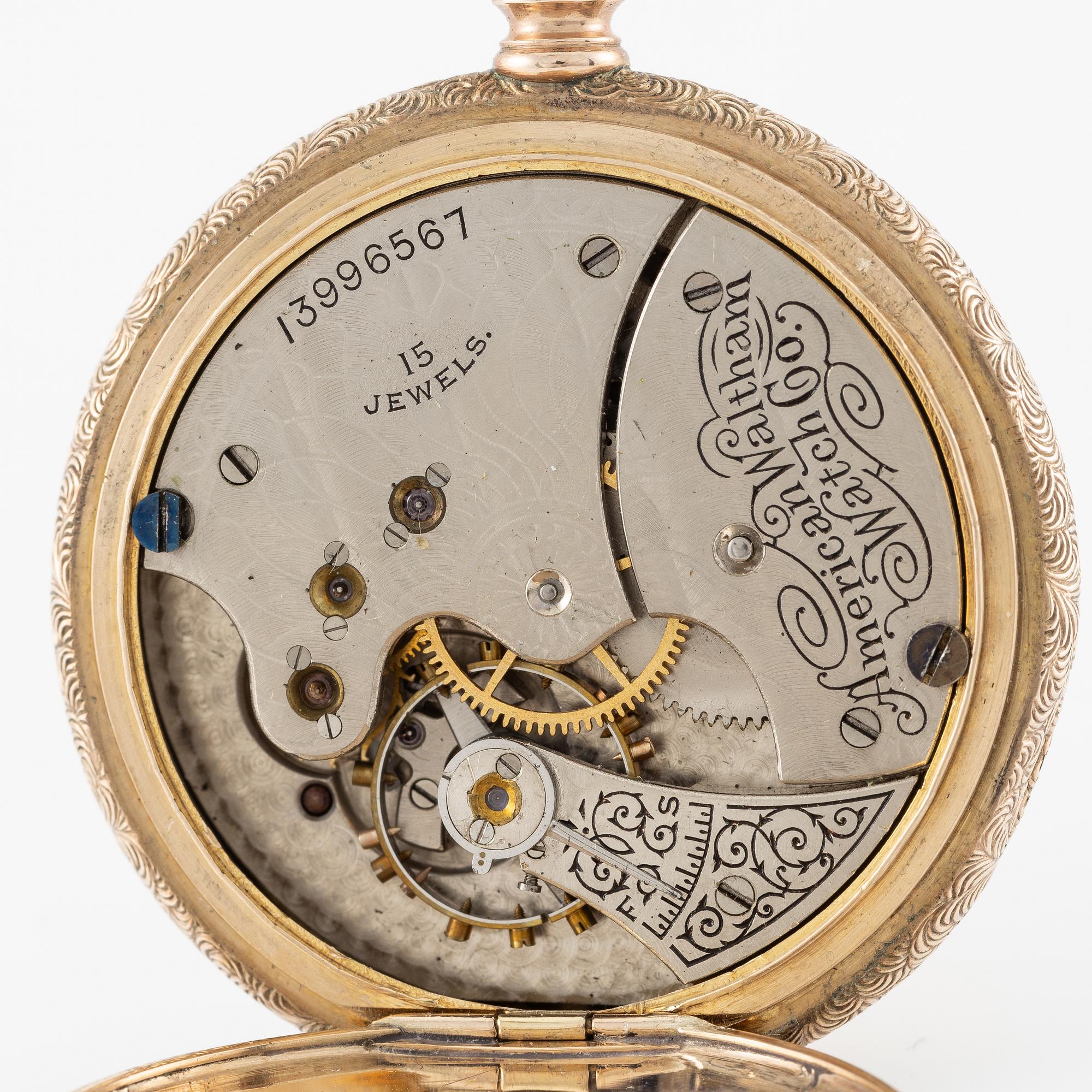 Waltham, fickur, savonett, 40 mm.