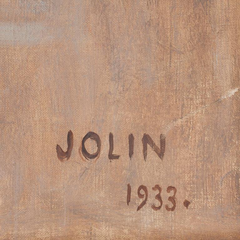 EINAR JOLIN, olja på duk, signerad och daterad 1933.