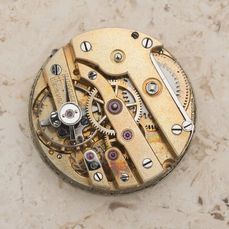 FRES. BORDIER, oval shaped pocket watch, 25 x 28 (43) mm,