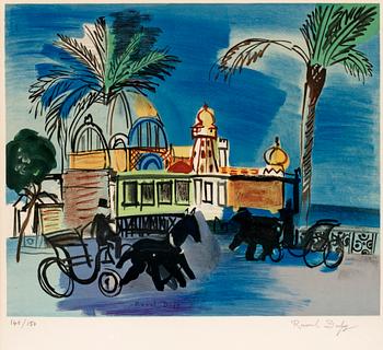 337. Raoul Dufy, "Nice, le Casino de la jetée aux deux calèches".