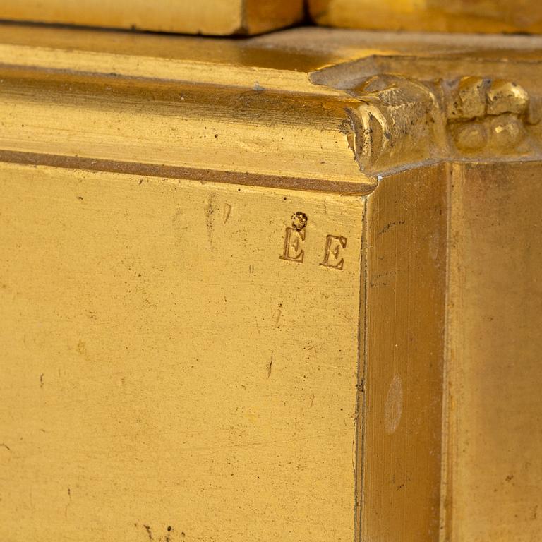 Bordspendyl, Louis XVI-stil, Glasgow, omkring år 1900.