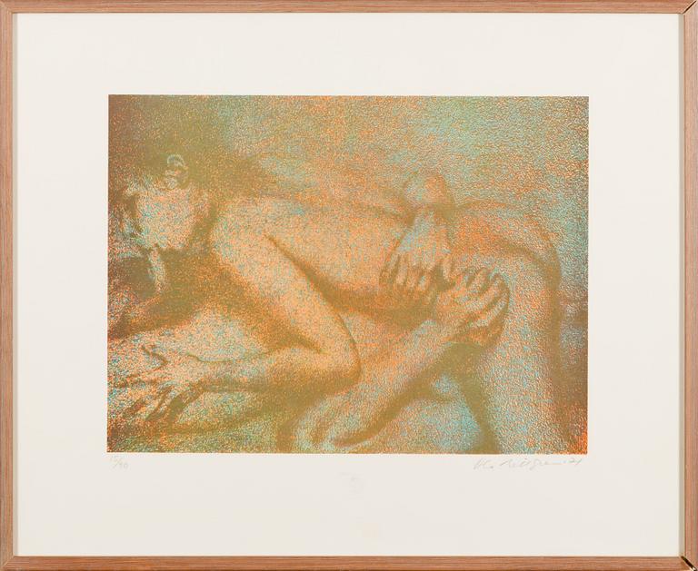 OLA BILLGREN, litografi, signerad, daterad -71 och numrerad 15/90.