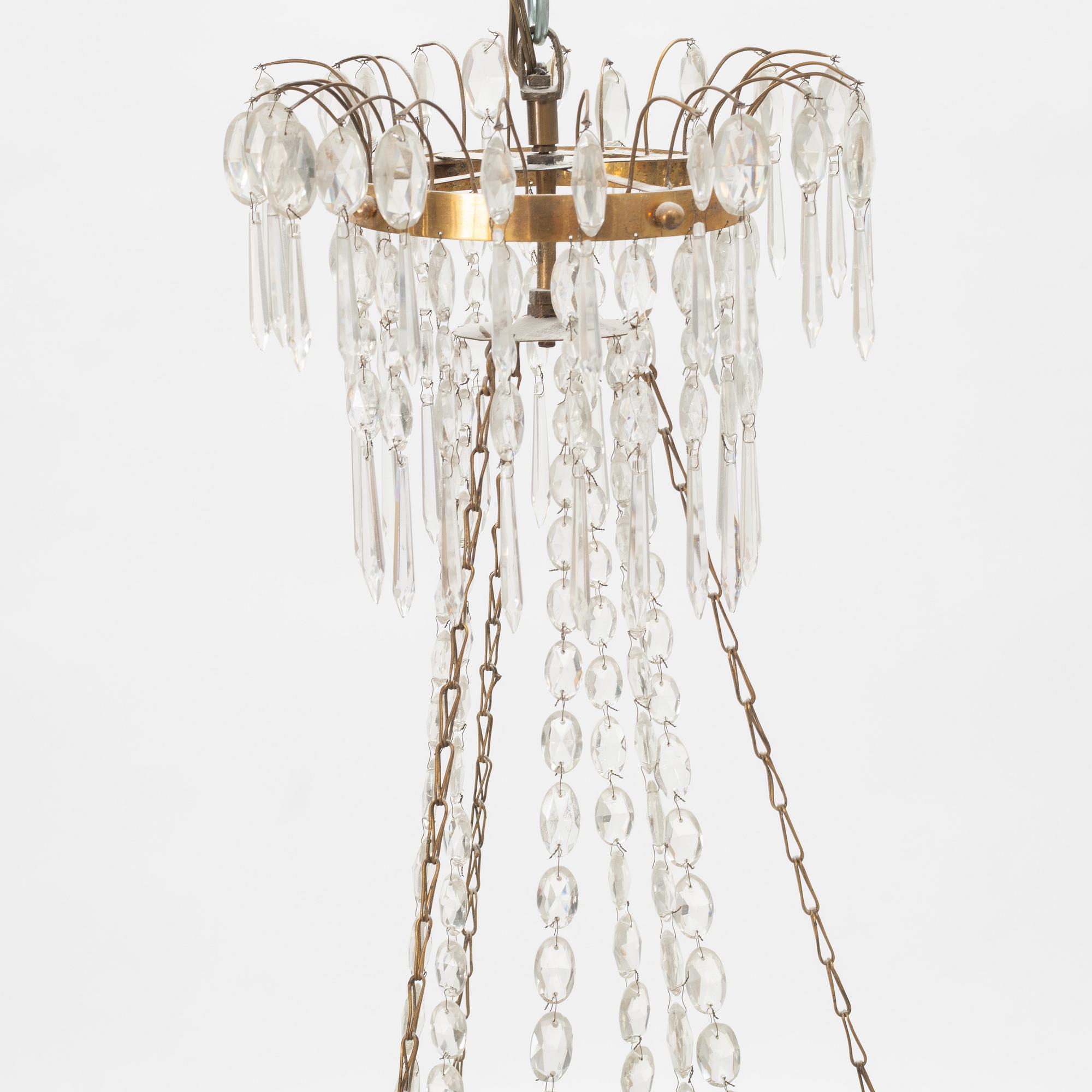 A Gustavian Chandelier, late 18th Century.