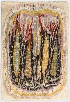 Aappo Härkönen (Kaino Lemmikki Härkönen), rya, modell för Laura Korpikaivo-Tamminen. Ca 150 x 102 cm.