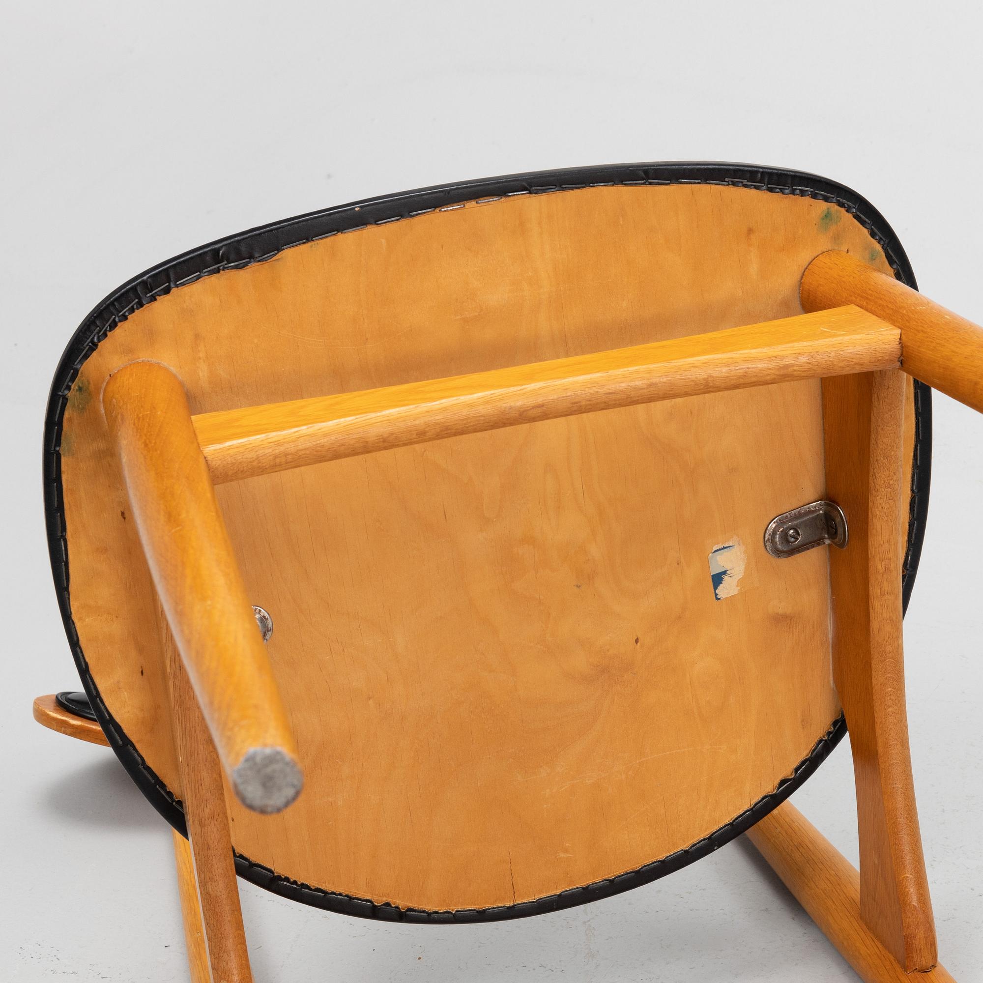 Fredrik Kayser, stolar, 6 st, modell 125, Viken Møbelfabrikk, 1960-tal.