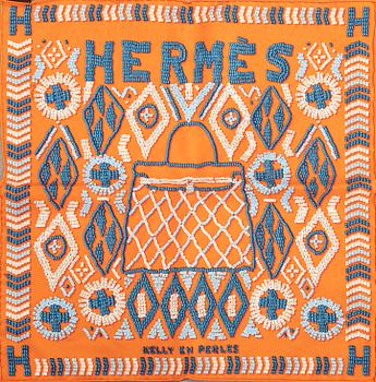 Hermès, scarf/twill "Kelly en perles" 2020.