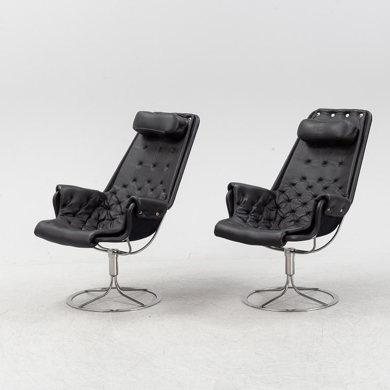 Bruno Mathsson, a apir of 'Jetson' lounge chairs, Dux, Sweden.