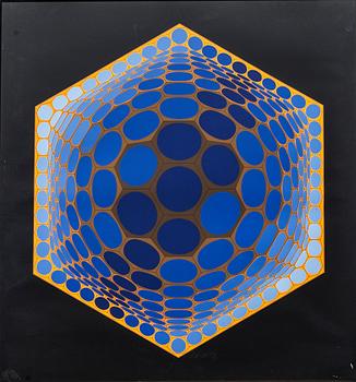 VICTOR VASARELY, färgserigrafi, signerad och numrerad 215/250.