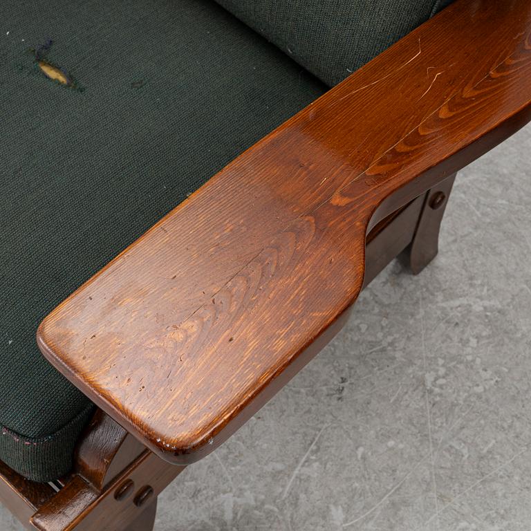 A pair of armchairs, mid-20th century.