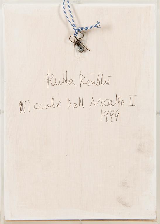 mixed media / drawing and 3D paper casting, a tergo signed and dated 1999.