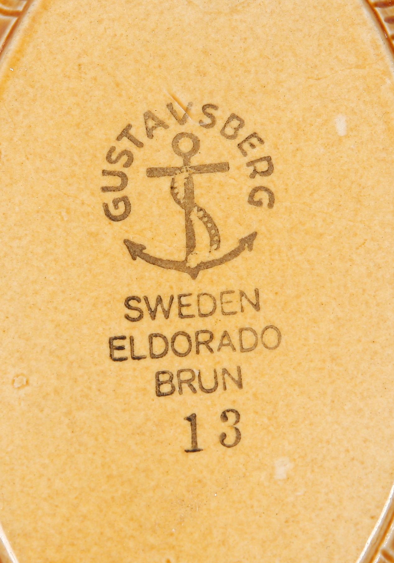 PARTI GUSTAVSBERG, keramik, 7 delar, bl a Stig Lindberg, "Eldorado", "Reptil, sant Sven Jonson "Lagun".