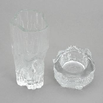 VAS och LJUSLYKTA, glas, Tapio Wirkkala, Iittala.