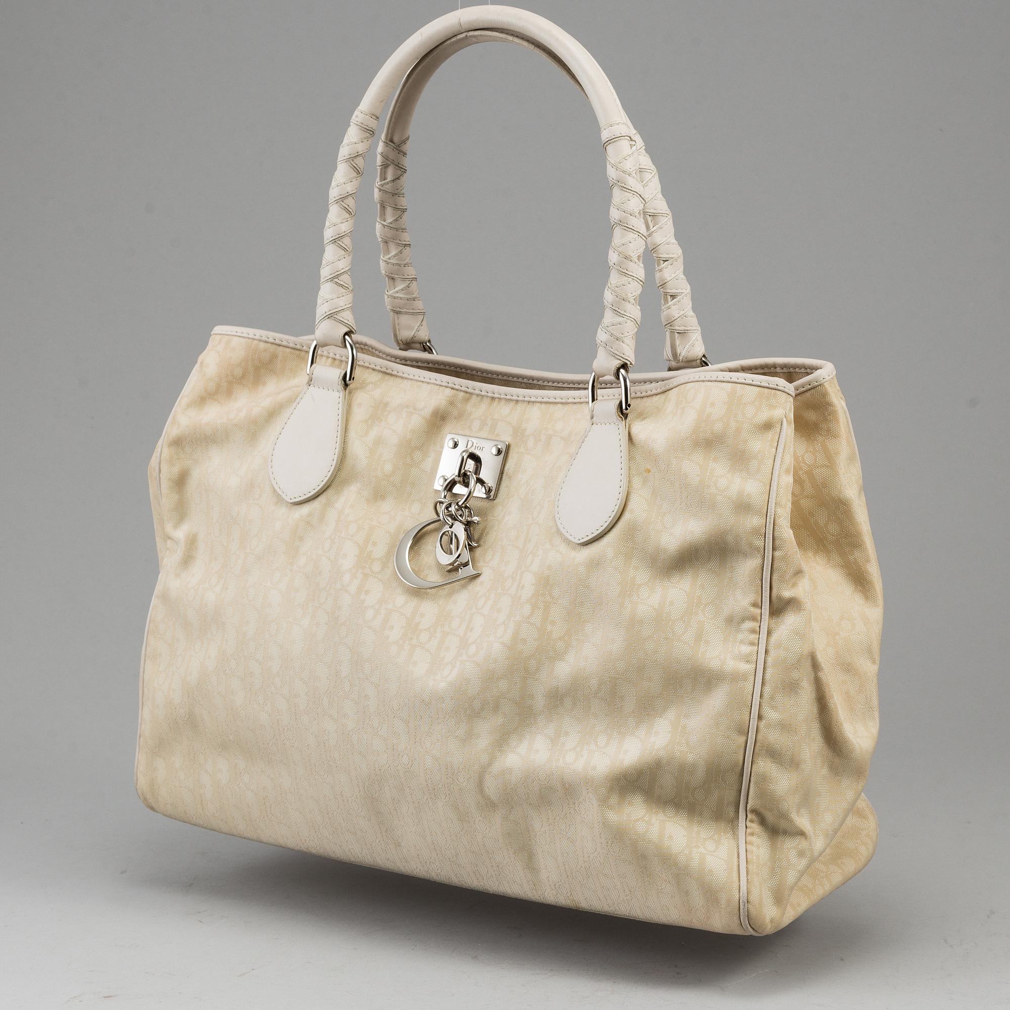 CHRISTIAN DIOR, 'Oblique Canvas Handbag'.