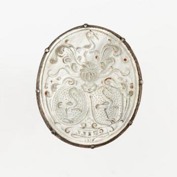 Seal for Claes Grill and Anna Johanna (I) Grill, mid-18th century.