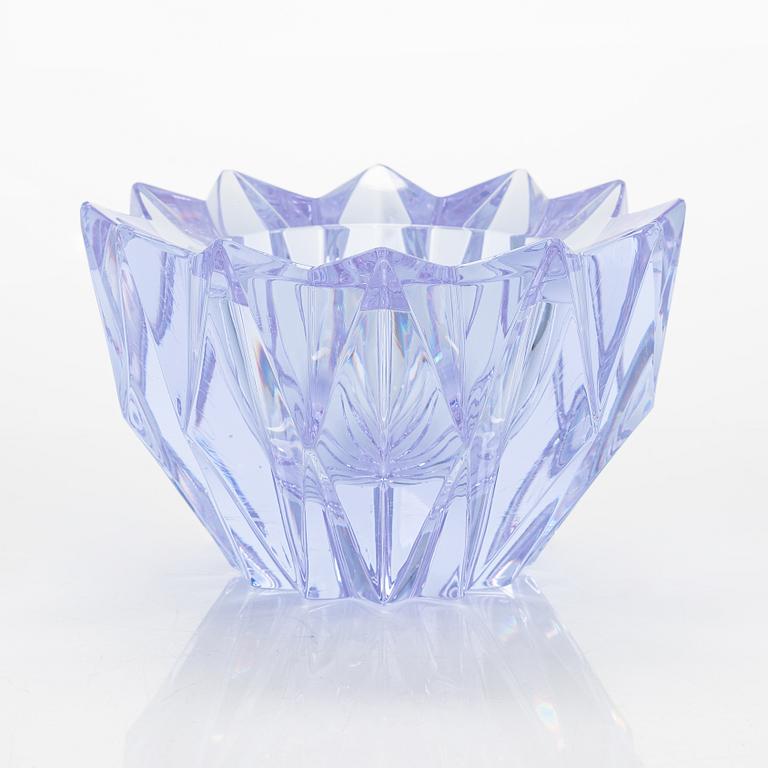 Aimo Okkolin, a Water Lily' bowl, signed Aimo Okkolin, Riihimäen Lasi Oy.