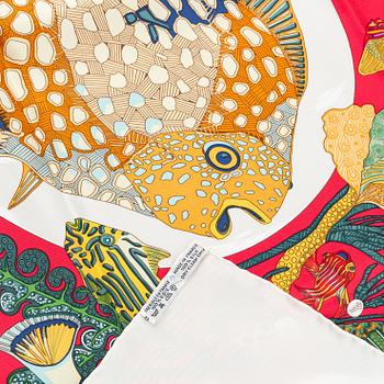 Hermès, a 'Grands Fonds' silk scarf.