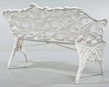 TRÄDGÅRDSSOFFA, Melins Metallgjuteri, Anderstorp, 1900-talets andra hälft.