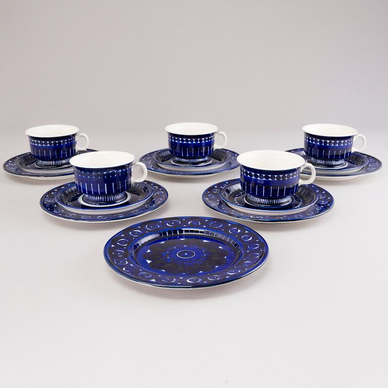 ULLA PROCOPÉ, A 21-piece 'Valencia' tea set for Arabia, Finland, 1970s.