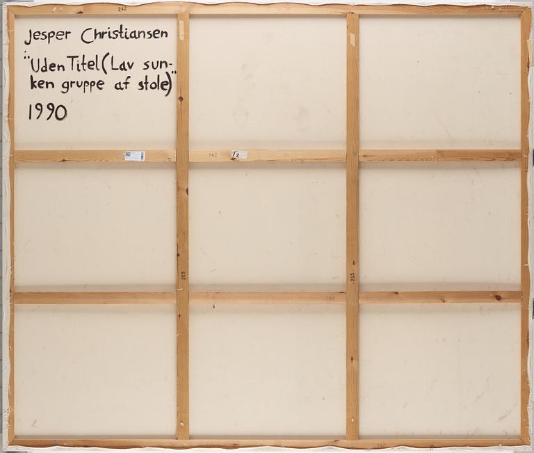 Jesper Christiansen, oil on canvas, signed and dated 1990 verso.