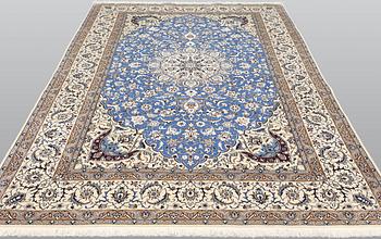 Matta, Nain part silk, s k 9LAA, ca 500,000 knutar/kvm, 331 x 220 cm.