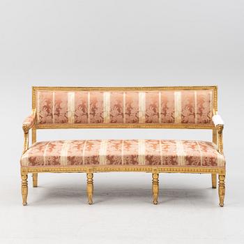 A late Gustvian style sofa, 19th Century.