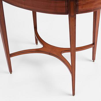 A North European mahognay display-case table, early 19th century.