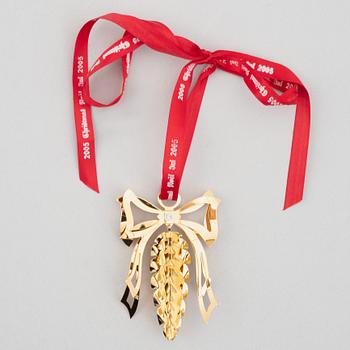 A set of eight Christmas decorations, Georg Jensen, Denmark.