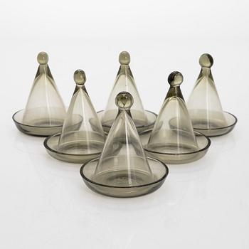 Kaj Franck, snapsglas, 6 st, Notsjö tidigt 1950-tal.