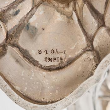 A five-piece sterling silver coffee and tea service, and 12 spoons, USA, first quarter of the 20th century.