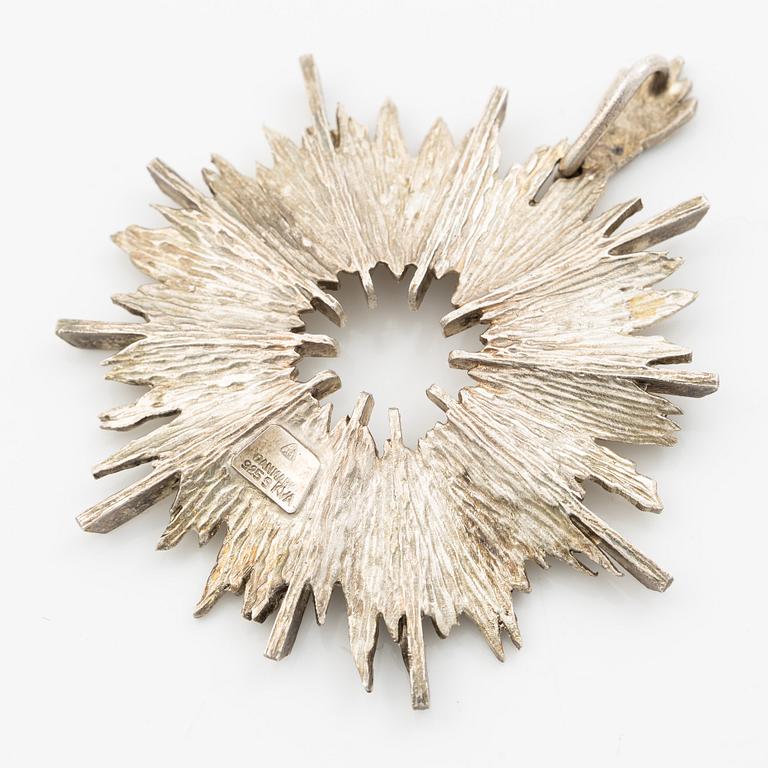 Pendant, Knud V. Andersen, silver, Denmark.