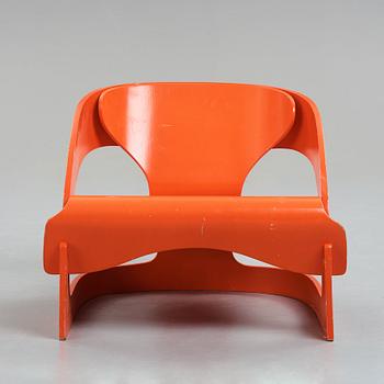 Joe Colombo, an easy chair, model 4801 for Kartell, Italy 1960-70's.