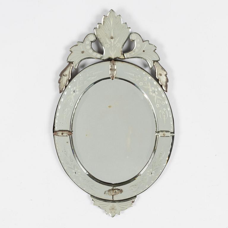 A Venetian style mirror, early 20th Century.