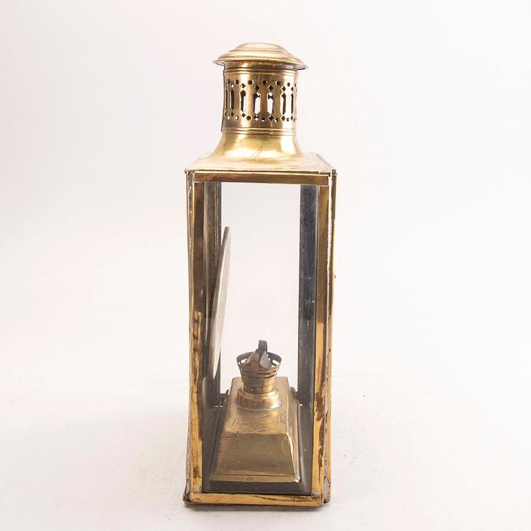 A ships lantern from the Swedish naval armored vessel 'Svea', launched 1885.