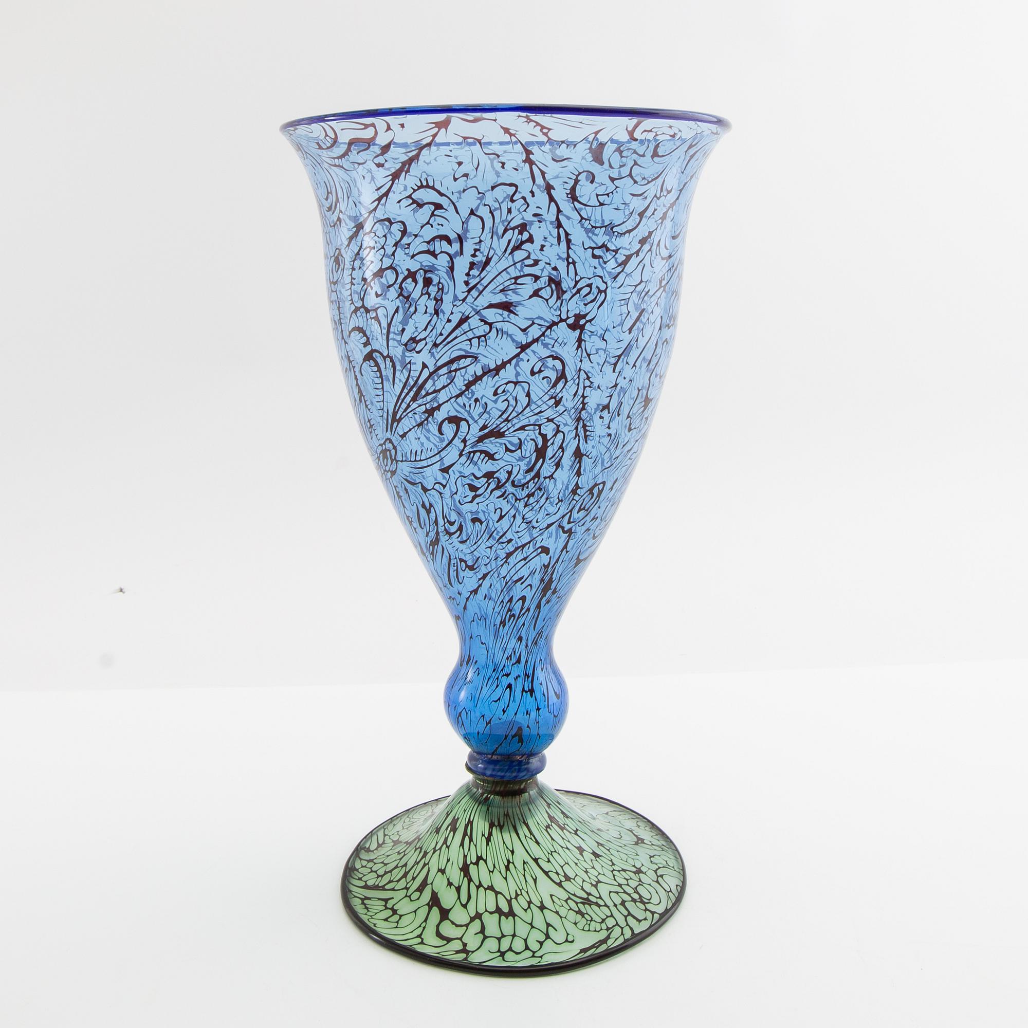 Edward Hald, Graal vase Orrefors early 20th century unsigned.
