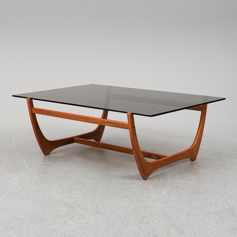 An 'Arabesk' rosewood coffee table, Wards Ateliéer, Tibro, circa 1965.