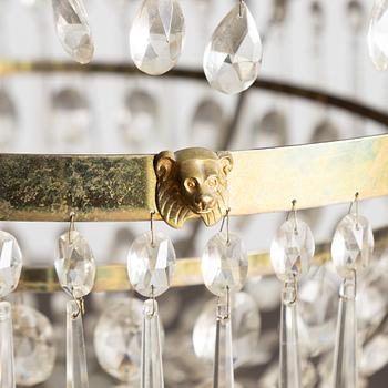 Ljuskrona, omkring 1900, Gustaviansk stil.