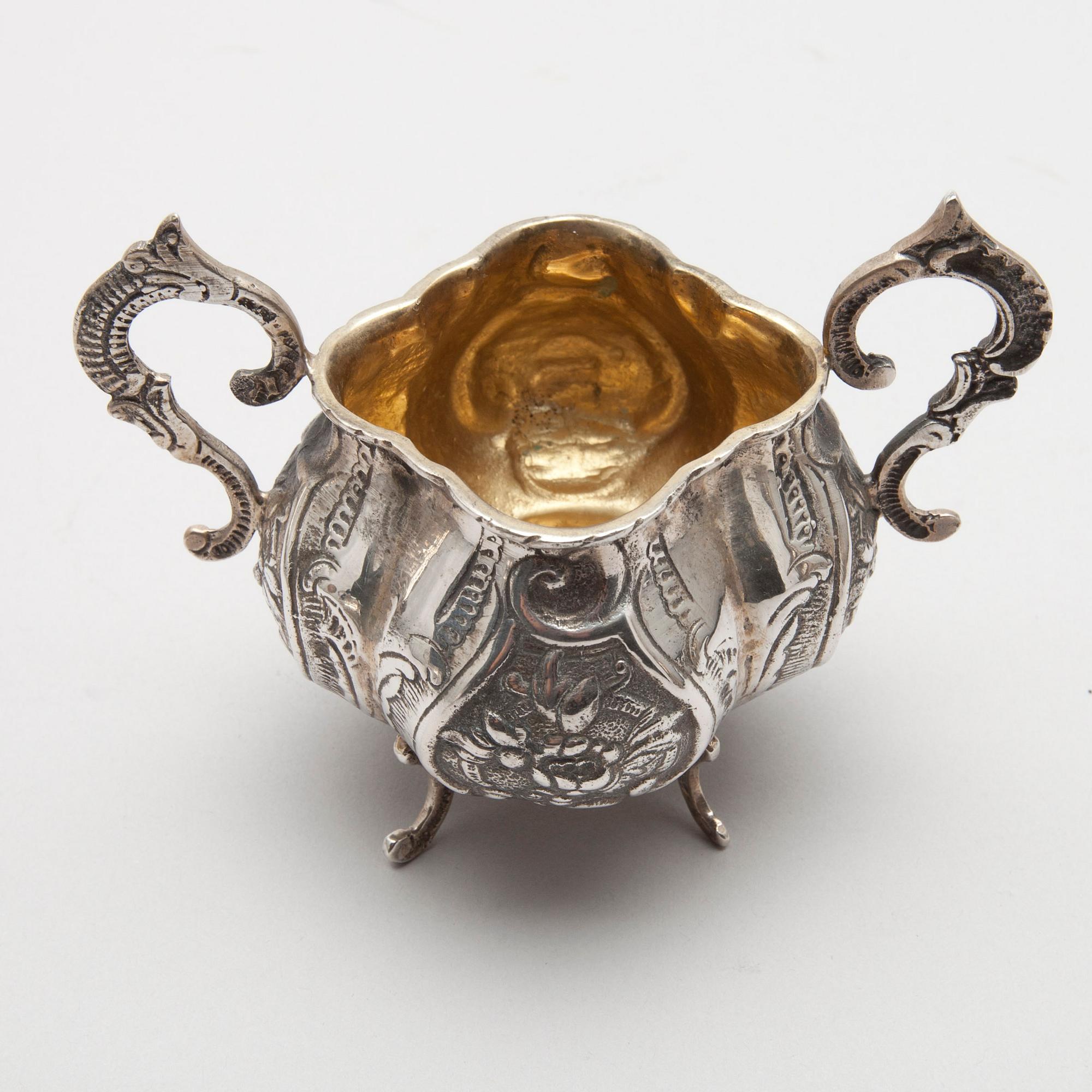 KAFFESERVIS, 4 delar, silver, Reino Johannes Harju, Helsingfors 1967. Vikt tot. 1598 g.