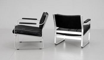 FÅTÖLJER, ett par, "Mondo", Karl-Erik Ekselius, JOC, Vetlanda, 1960/70-tal.