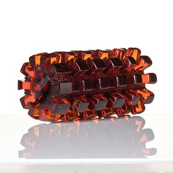Mårten Medbo, a unique "Tappvas" glass vase, Ajeto Glassworks, Nový Bor, Czech Republic, 2009.