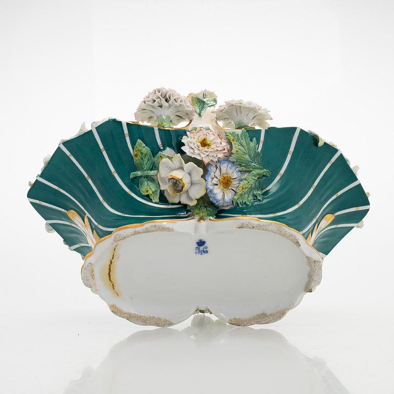 A rare porcelain basket, Imperial porcelain manufactory, St Petersburg, Tsar Nicholas I (1825-55).