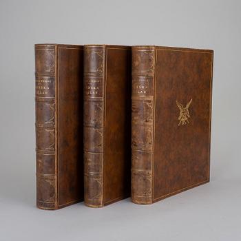 M.W OCH F. VON WRIGHT, 3 vol, Svenska fåglar efter naturen och på sten ritade, text av E. Lönnberg, Stockholm 1927-29.