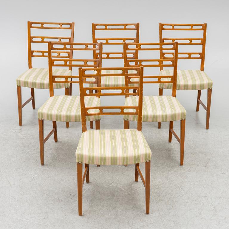 David Rosén, stolar, 6 st, "Futura", Nordiska Kompaniet, 1950-tal.