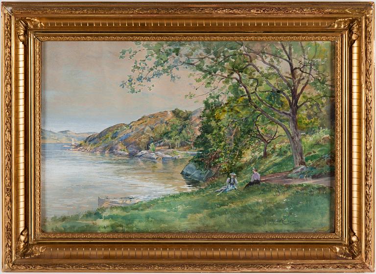 ANNA GARDELL-ERICSON, akvarell, signerad.