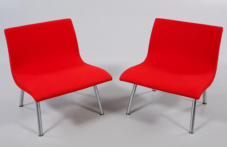 STOLAR, ett par, "Atlas XL Easy Cair", Johannes Foersom & Peter Hjort-Lorenzon, Lammhults Möbler,