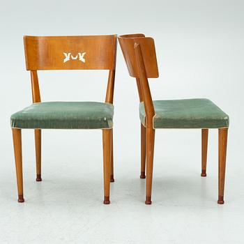 Chairs, 6 pcs, Swedish Grace, 1920s.