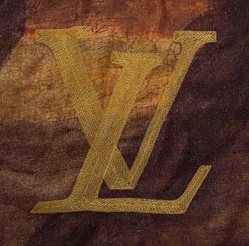 Shawl" Da Vinci Mona Lisa", Master Collection by Jeff Koons 2017 for Louis Vuitton.