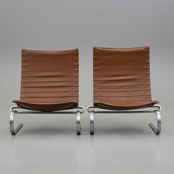 POUL KJAERHOLM, "PK-20", Fritz Hansen, Danmark 1988. Fåtöljer, ett par.